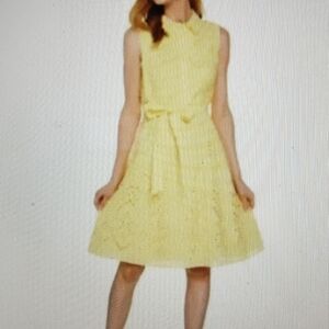Very good condition Isaac Mizrahi yellow dress. Size 18W